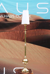 LINEA Lamp - 36-inch Minimalist Brass Pipe Lighting by Ali Khan Studio Karachi Pakistan