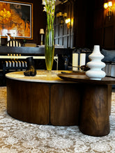 Cirka Duo Table - Two-tiered round coffee table