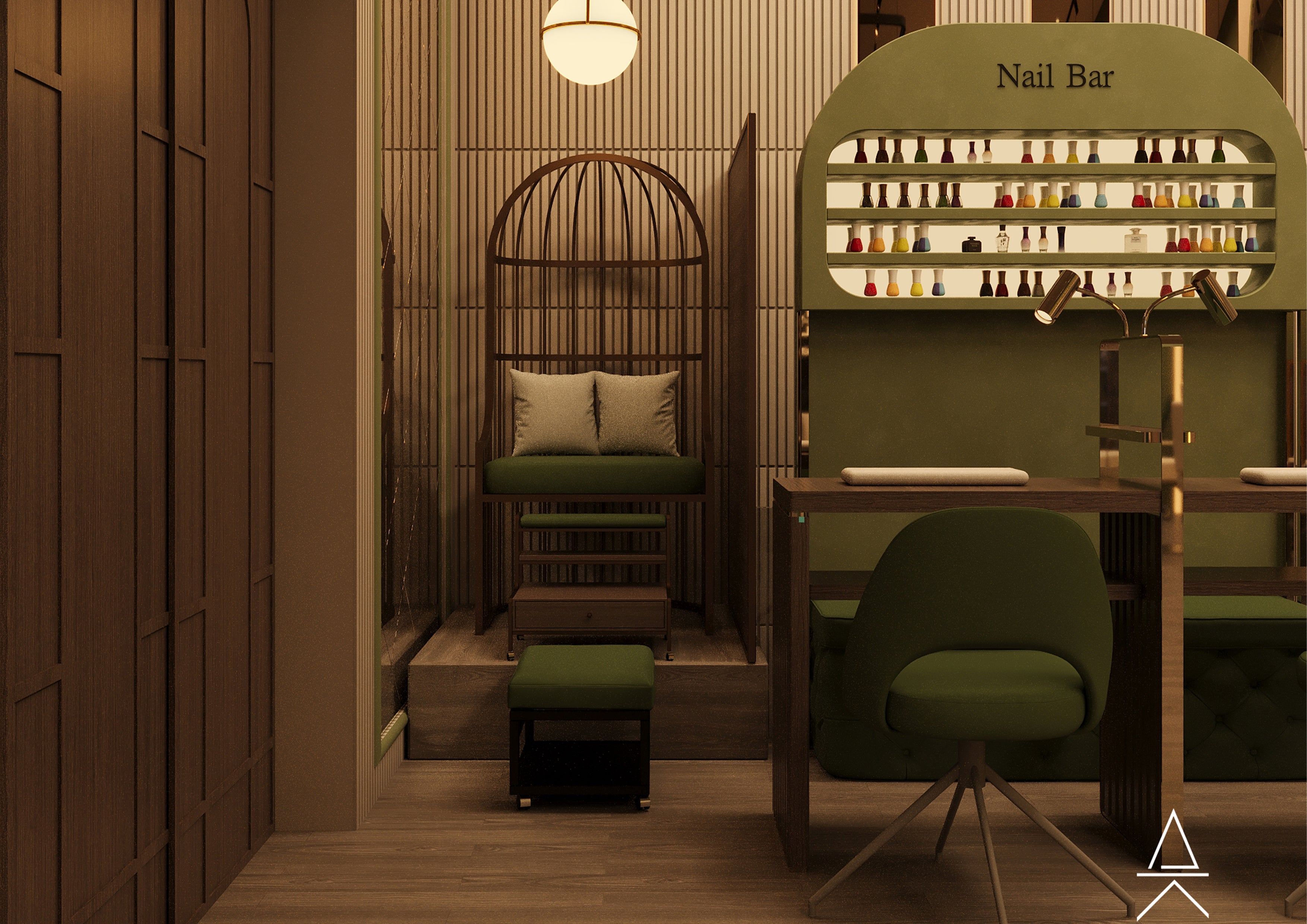 Full-Service Spa Interior Design – Hair, Massage, and Nail Lounge by Haus Living