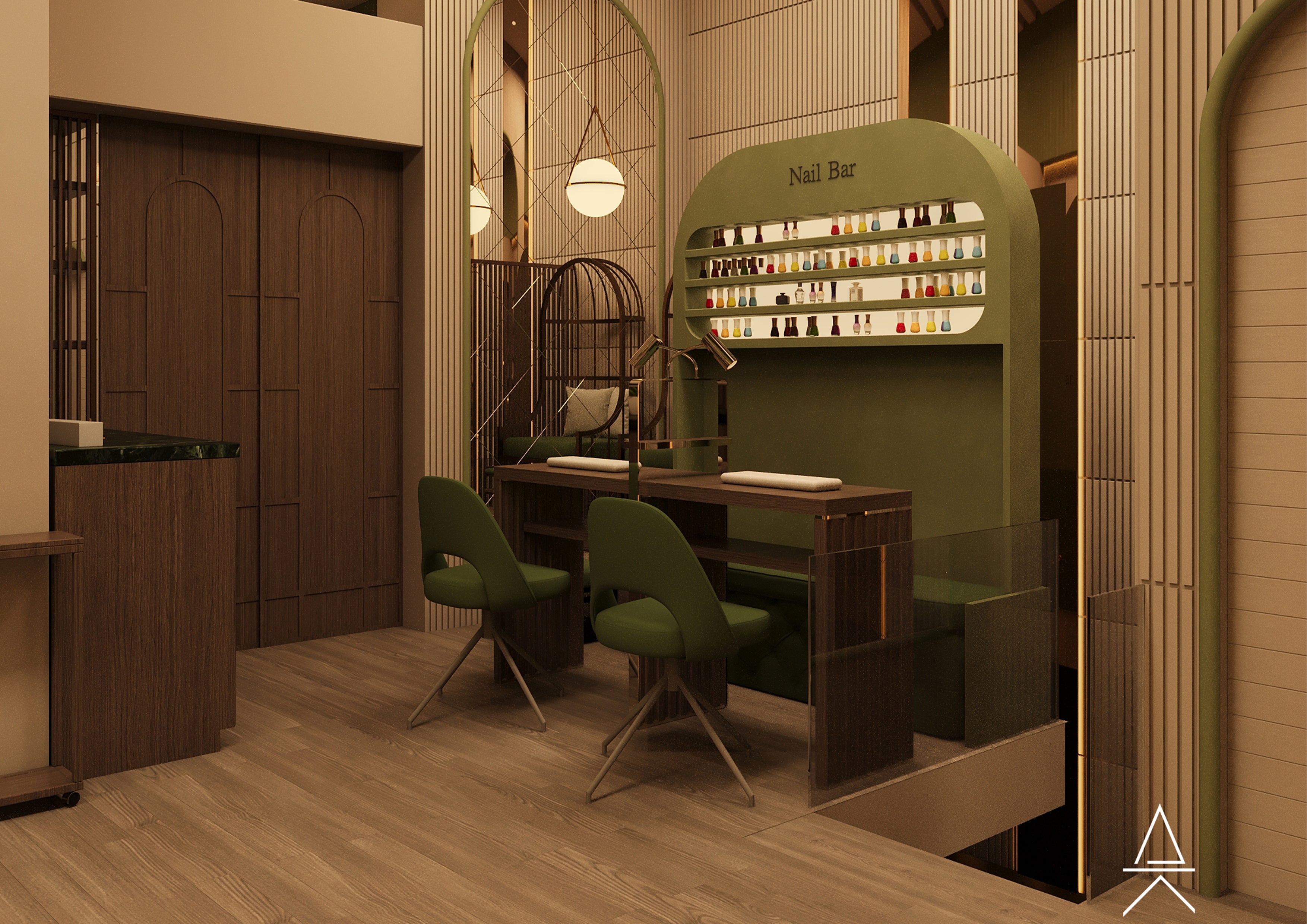 Full-Service Spa Interior Design – Hair, Massage, and Nail Lounge by Haus Living