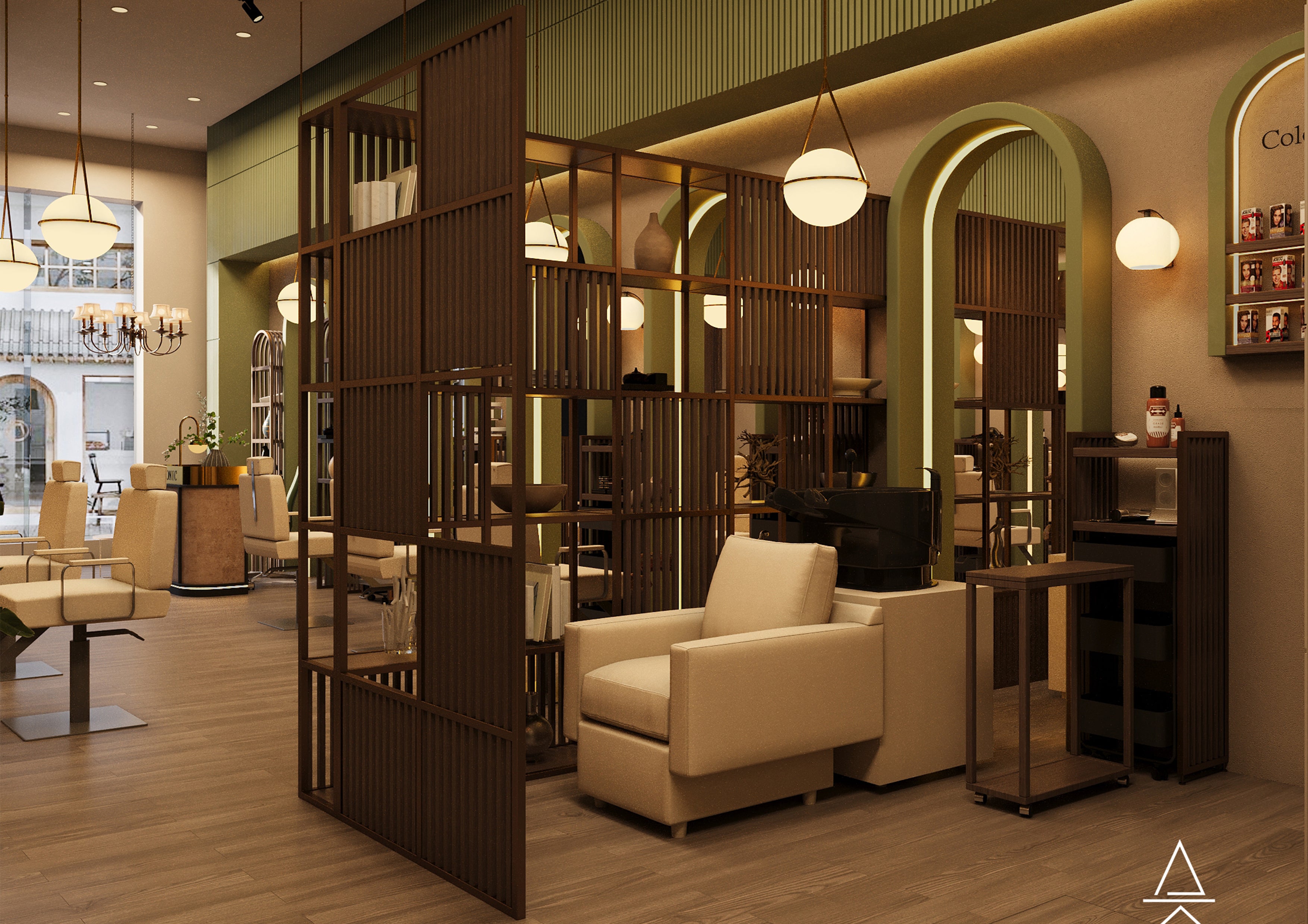 Full-Service Spa Interior Design – Hair, Massage, and Nail Lounge by Haus Living