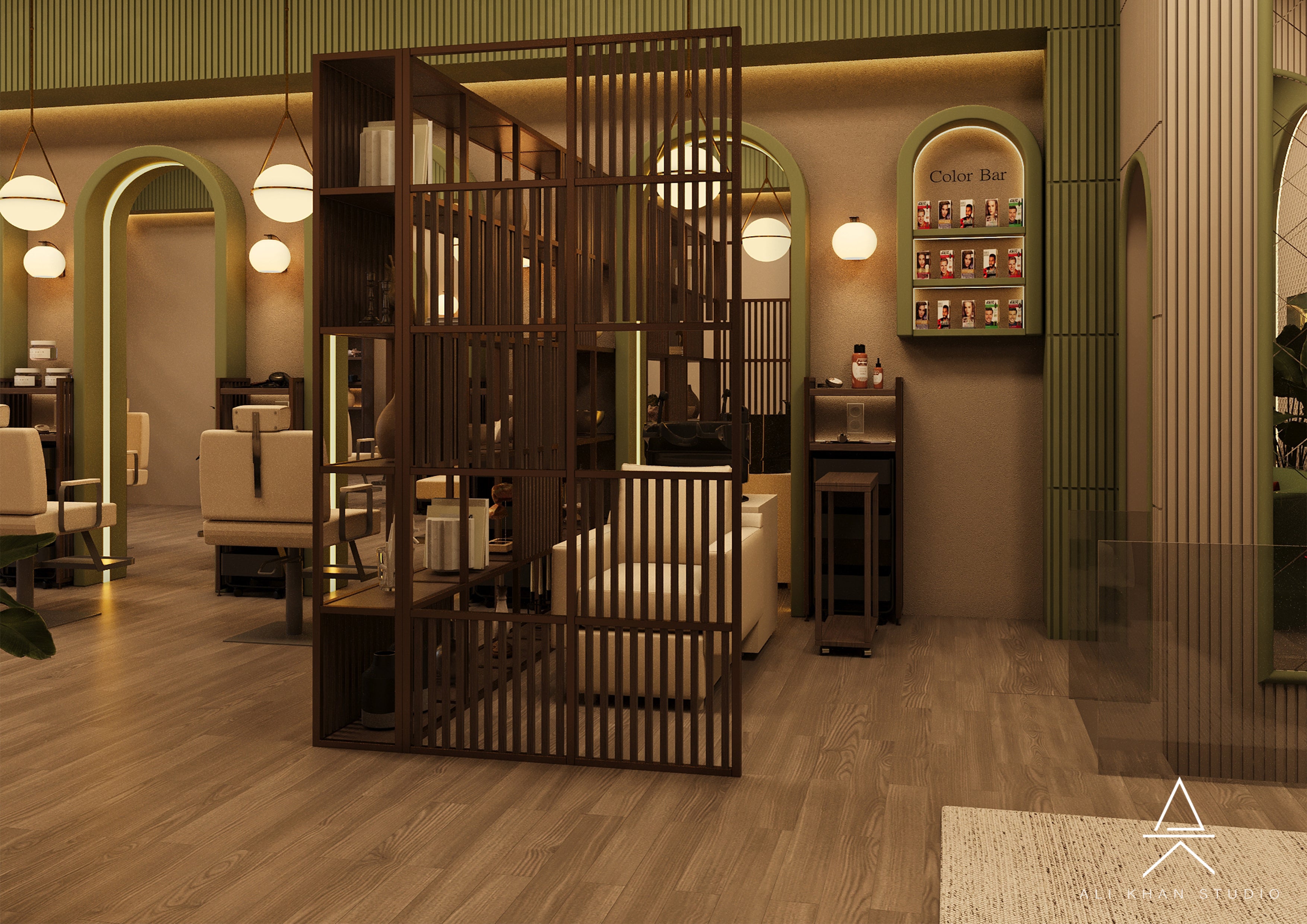 Full-Service Spa Interior Design – Hair, Massage, and Nail Lounge by Haus Living