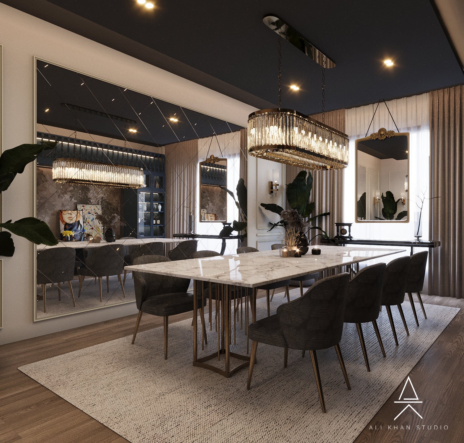 Discover this warm modern living room by HAUS Living