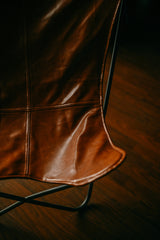 Butterfly Chair - Black Metal Frame Designer Seating by Ali Khan Studio