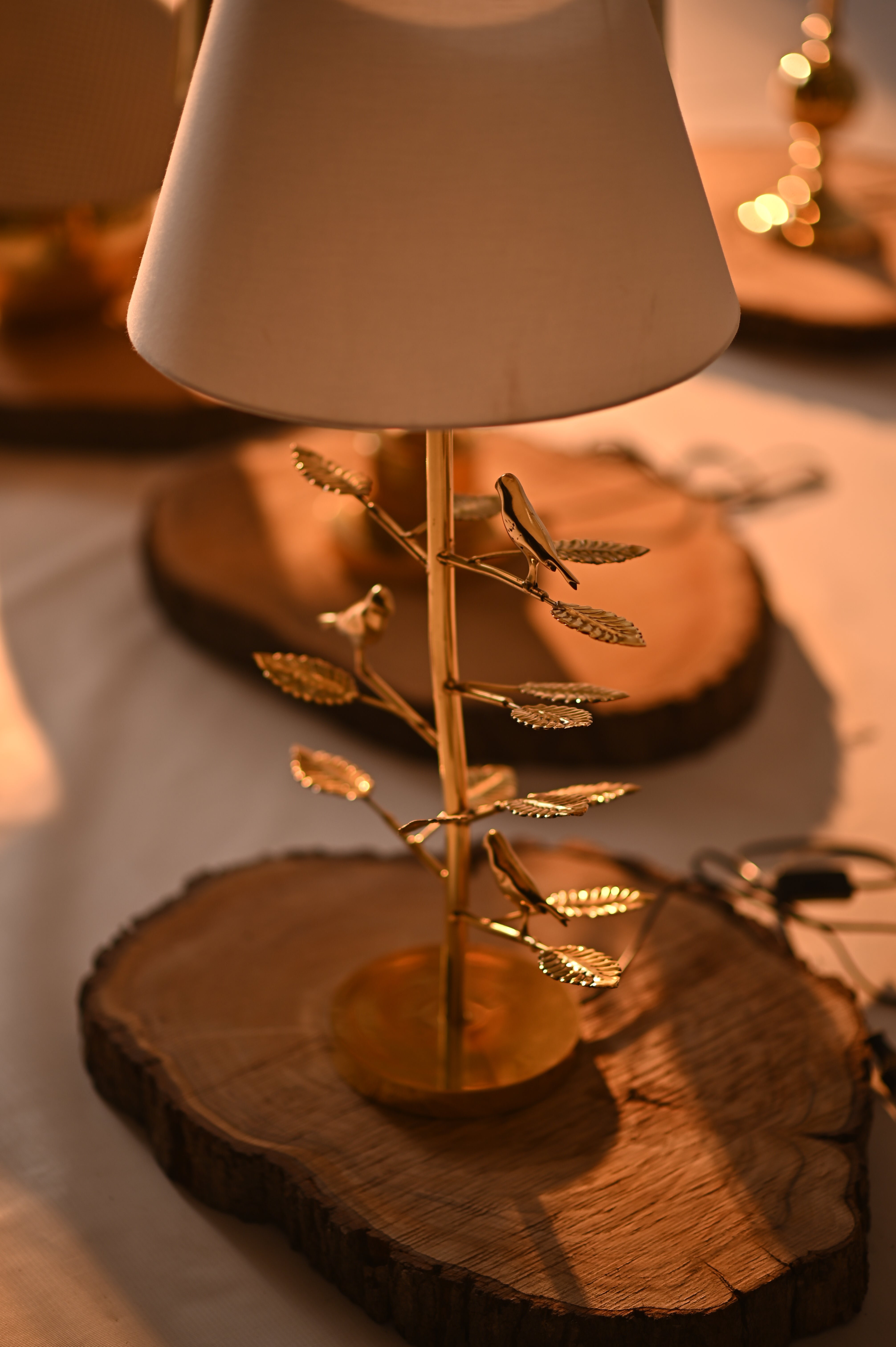 Bird Lamp - Solid Brass Sculptural Table Lamp by Ali Khan Studio Pakistan