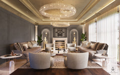 Refined Luxury Living Room | Elegant Interior Design by HAUS Living