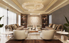 Refined Luxury Living Room | Elegant Interior Design by HAUS Living