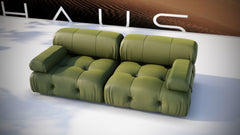 Roma 60 Modern Italian Sofa - Low Profile Architectural Seating by Ali Khan Studio Karachi Pakistan