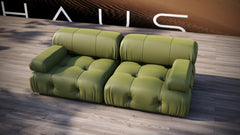 Roma 60 Modern Italian Sofa - Low Profile Architectural Seating by Ali Khan Studio Karachi Pakistan