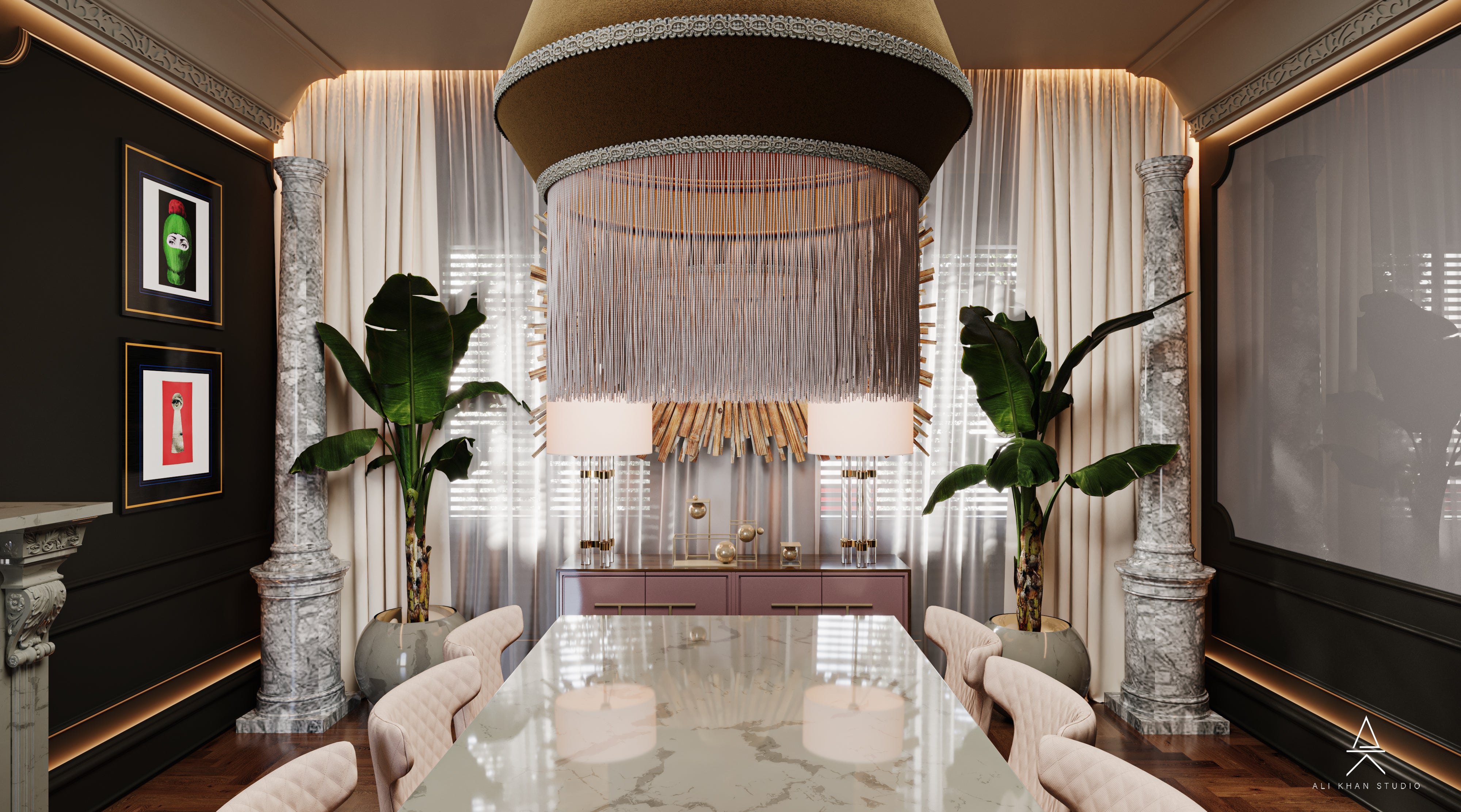 Editorial Dining Room Design | Parisian Maximalist Interior by HAUS Living