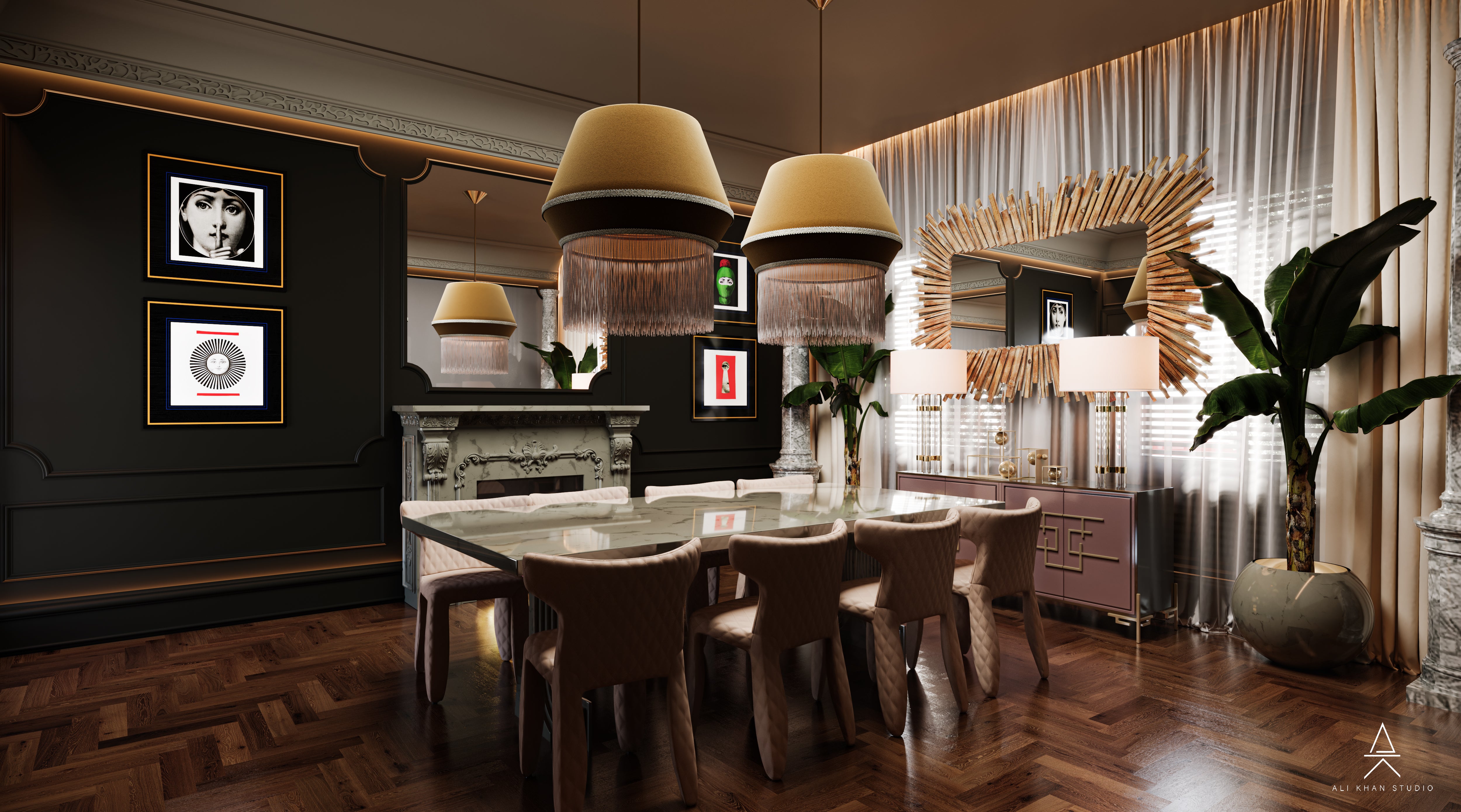 Editorial Dining Room Design | Parisian Maximalist Interior by HAUS Living