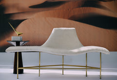 Verona Chaise styled as a chic design element in a luxury room